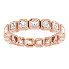 Load image into Gallery viewer, 14K Rose 7/8 CTW Diamond Eternity Band
