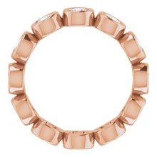 Load image into Gallery viewer, 14K Rose 1 1/5 CTW Diamond Eternity Band
