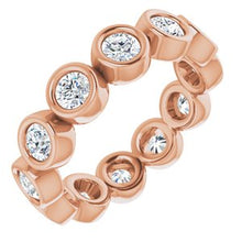 Load image into Gallery viewer, 14K Rose 1 1/5 CTW Diamond Eternity Band
