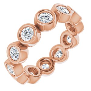 14K Rose 1 1/5 CTW Diamond Eternity Band