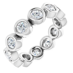 Bracelet éternité diamant 14K blanc 1 1/5 CTW