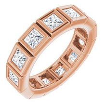 Charger l&#39;image dans la galerie, Bracelet d&#39;éternité en diamant 14K Rose 2 CTW
