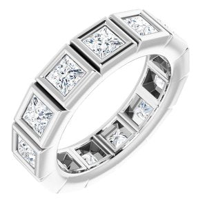 14K White 2 CTW Diamond Eternity Band