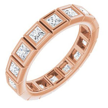 Load image into Gallery viewer, 14K Rose 1 1/8 CTW Diamond Eternity Band
