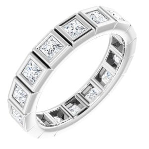 Bracelet d'éternité en diamant 14K blanc 1 1/8 CTW