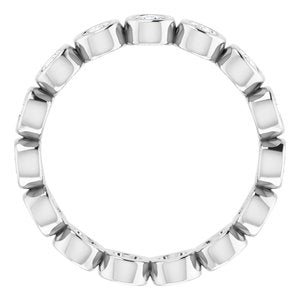 Bracelet d'éternité en platine 9/10 CTW Diamond
