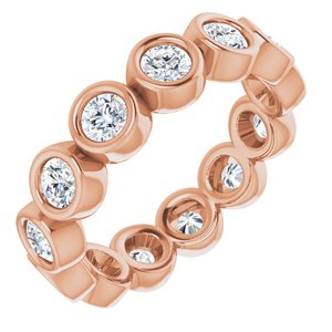 14K Rose 1 1/3 CTW Diamond Eternity Band