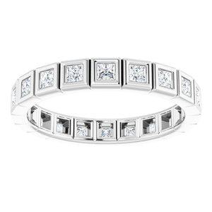Bracelet d'éternité en platine 5/8 CTW avec diamants