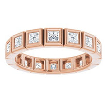 Load image into Gallery viewer, 14K Rose 1 1/8 CTW Diamond Eternity Band
