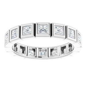 Bracelet d'éternité en diamant 14K blanc 1 1/8 CTW