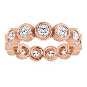14K Rose 1 1/3 CTW Diamond Eternity Band