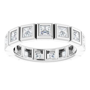 Bracelet d'éternité en diamant 14K blanc 1 3/8 CTW