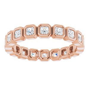 Bracelet d'éternité diamant 14K rose 9/10 CTW