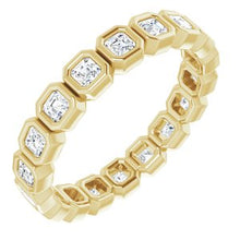 Charger l&#39;image dans la galerie, Bracelet d&#39;éternité diamant 14 carats jaune 9/10 CTW
