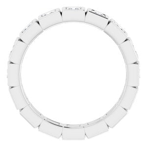 Bracelet d'éternité en diamant 14K blanc 1 1/8 CTW