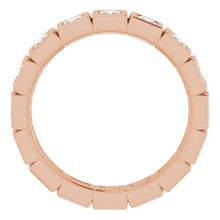 Load image into Gallery viewer, 14K Rose 1 1/8 CTW Diamond Eternity Band
