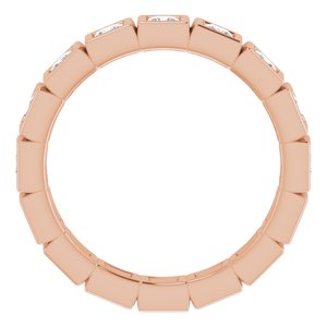 14K Rose 1 1/8 CTW Diamond Eternity Band