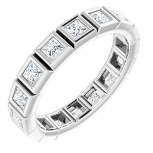 Charger l&#39;image dans la galerie, Bracelet d&#39;éternité en diamant 14K blanc 1 1/8 CTW
