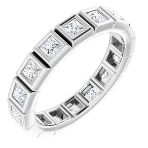 Bracelet d'éternité en diamant 14K blanc 1 1/8 CTW