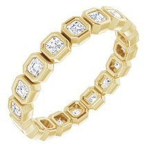 Charger l&#39;image dans la galerie, Bracelet d&#39;éternité diamant 14 carats jaune 9/10 CTW
