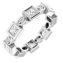 Charger l&#39;image dans la galerie, Bracelet d&#39;éternité en platine 3/4 CTW Diamond
