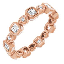 Charger l&#39;image dans la galerie, Bracelet d&#39;éternité en diamant 14K Rose 5/8 CTW
