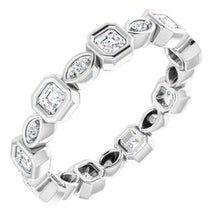 Load image into Gallery viewer, 14K White 5/8 CTW Diamond Eternity Band
