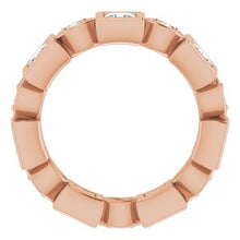 Load image into Gallery viewer, 14K Rose 1 1/4 CTW Diamond Eternity Band
