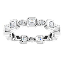 Load image into Gallery viewer, 14K White 5/8 CTW Diamond Eternity Band
