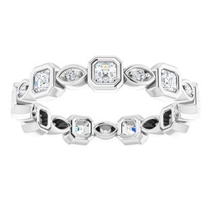 14K White 5/8 CTW Diamond Eternity Band