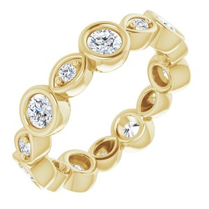 Bracelet d'éternité en diamant 14K jaune 1 CTW