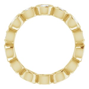 Bracelet d'éternité en diamant 14K jaune 1 CTW