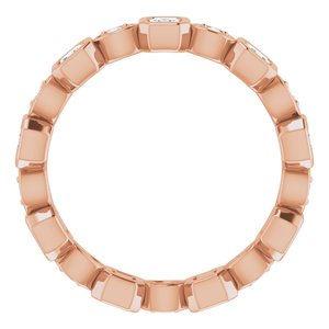 Bracelet d'éternité en diamant 14K Rose 5/8 CTW