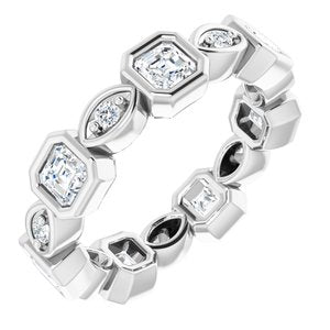 Bracelet d'éternité en platine 1 3/8 CTW Diamond