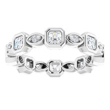 Charger l&#39;image dans la galerie, Platine 1 CTW Diamond Eternity Band
