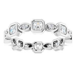 Platine 1 CTW Diamond Eternity Band