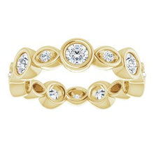Charger l&#39;image dans la galerie, Bracelet d&#39;éternité en diamant 14K jaune 1 CTW
