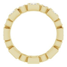 Charger l&#39;image dans la galerie, Bracelet d&#39;éternité diamant 14 carats jaune 9/10 CTW
