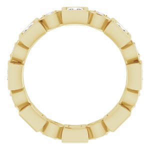 Bracelet d'éternité diamant 14 carats jaune 9/10 CTW