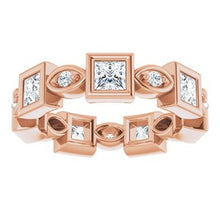 Load image into Gallery viewer, 14K Rose 1 1/4 CTW Diamond Eternity Band

