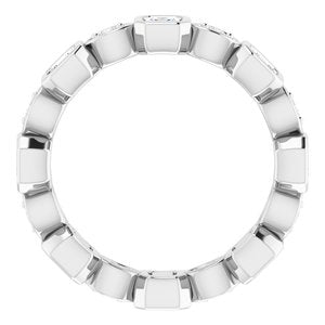 Platine 1 CTW Diamond Eternity Band