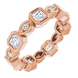 Bracelet d'éternité en diamant 14K Rose 1 3/8 CTW