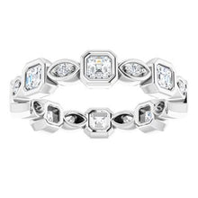 Load image into Gallery viewer, 14K White 7/8 CTW Diamond Eternity Band
