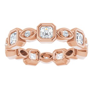 Bracelet d'éternité en diamant 14K Rose 1 3/8 CTW