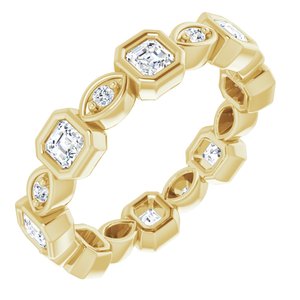 14K Yellow 1 CTW Diamond Eternity Band