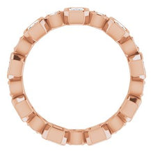 Load image into Gallery viewer, 14K Rose 1 CTW Diamond Eternity Band
