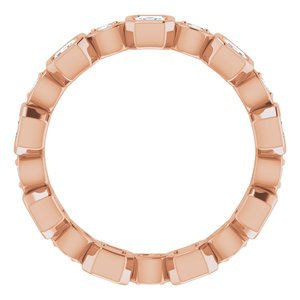 14K Rose 1 CTW Diamond Eternity Band