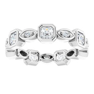 Bracelet d'éternité en diamant 14K blanc 1 1/4 CTW