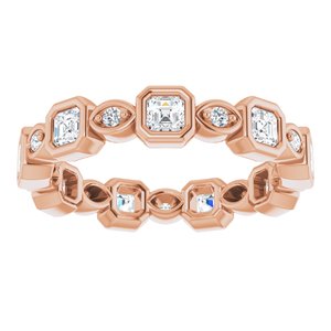 14K Rose 1 CTW Diamond Eternity Band