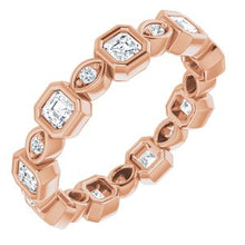 Load image into Gallery viewer, 14K Rose 1 CTW Diamond Eternity Band
